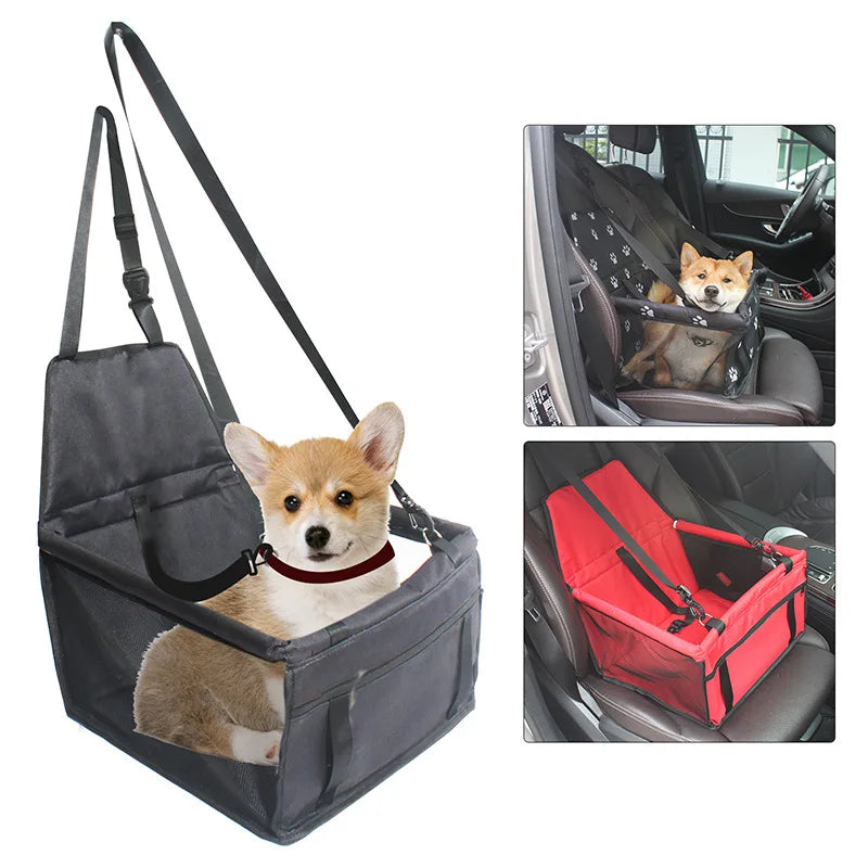 Durable Scratch Proof Dog Car Seat Pet Booster for Front Seat with Sturdy Safety Belt Foldable Stable Must Have for Puppy Travel