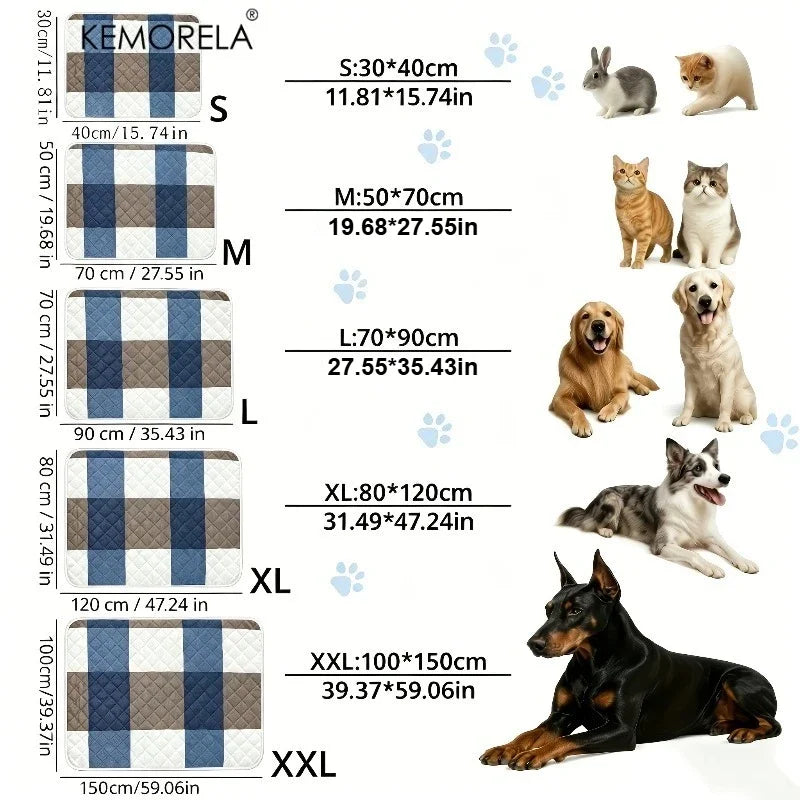 Breathable Pet Bed Mat for Dogs & Cats, 5 Sizes up to 100 x 150 cm
