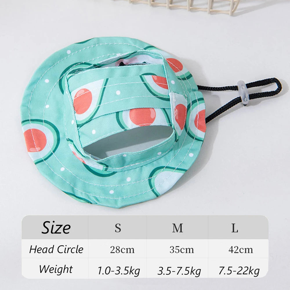 Adjustable Bucket Hat for Small Dogs & Cats in Fun Prints