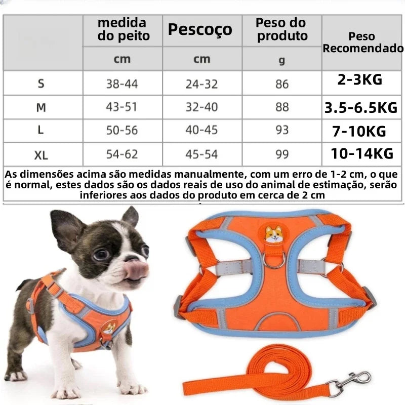 Pet Dog And Cat Leashes Guide Set Vest Type Leashes For Pet Small And Medium