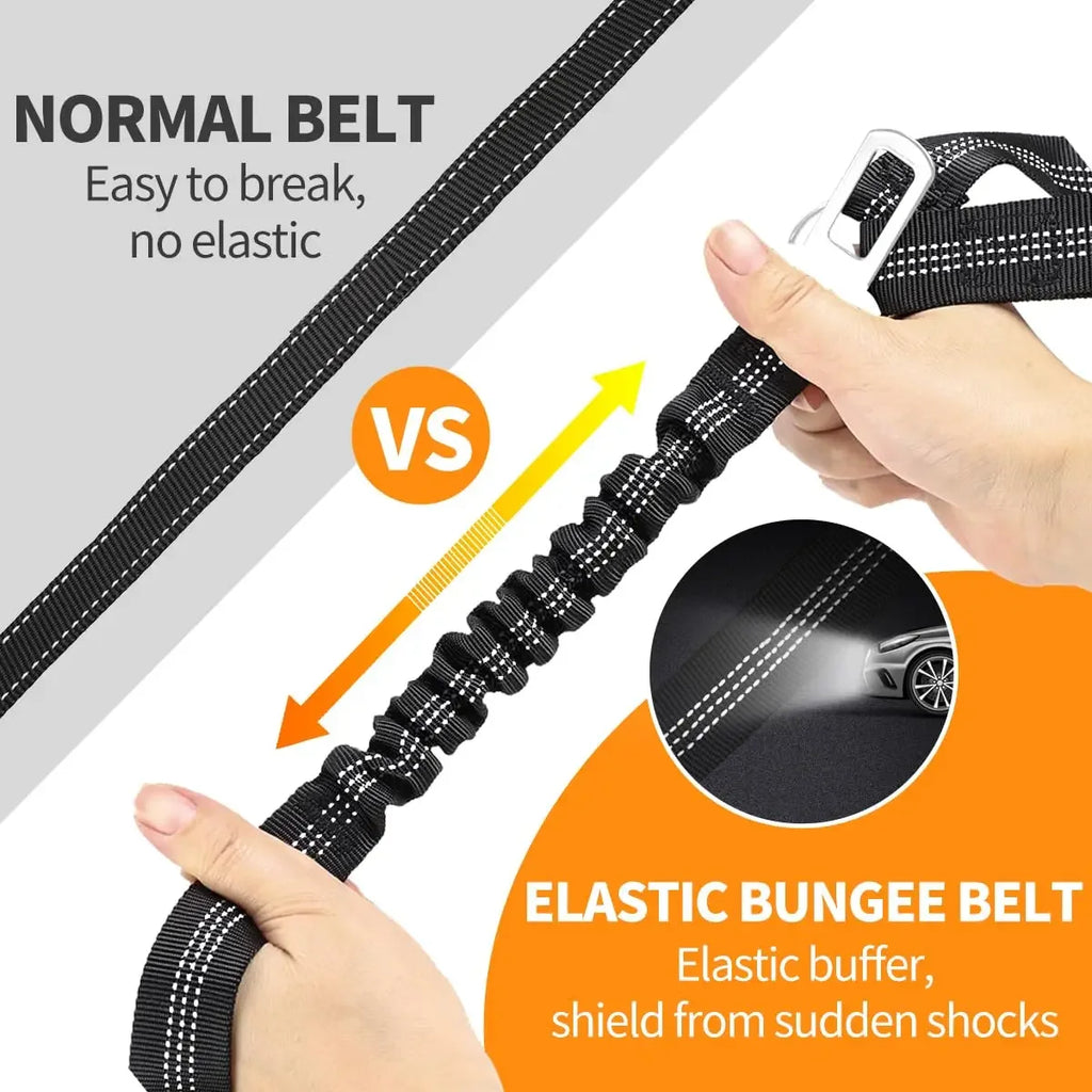 2 in 1 Adjustable Dog Car Seat Belt Pet Harness Clip Buckle Tether Car Travel Dog Safety Belt for Dogs Pet Accessories