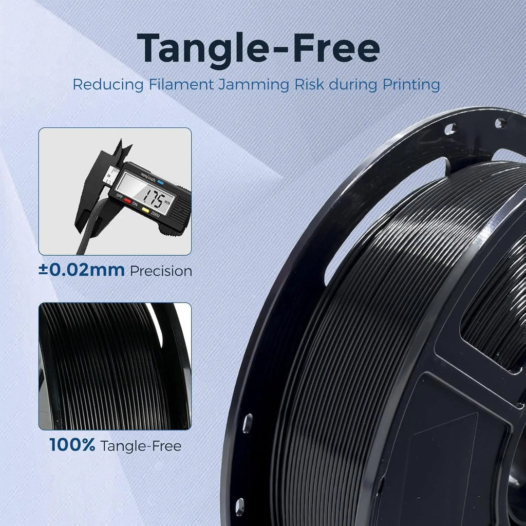 PETG 1.75 mm Filament, Durable 3D Printing Filament, Ultra-Low Filament Waste, Excellent Layer Adhesion and High Toughness, 250g