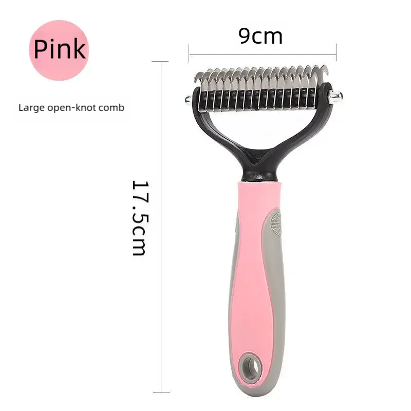 Double-Sided Deshedding Comb for Dogs, Small or Large