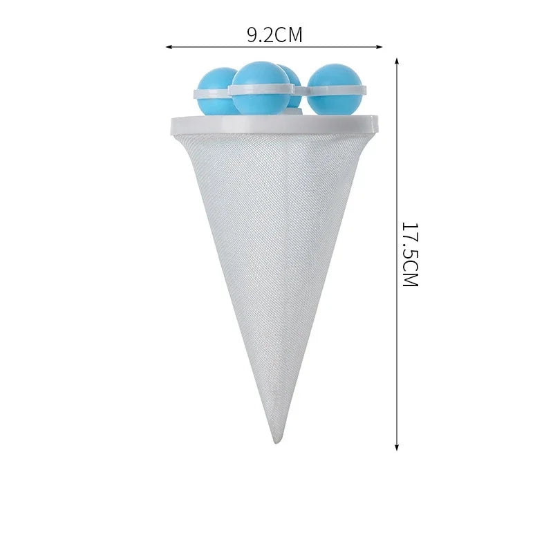 Reusable Washing Machine Lint Filter Bag Pet Hair Dirt Catcher Laundry Clothes Cleaning Tool