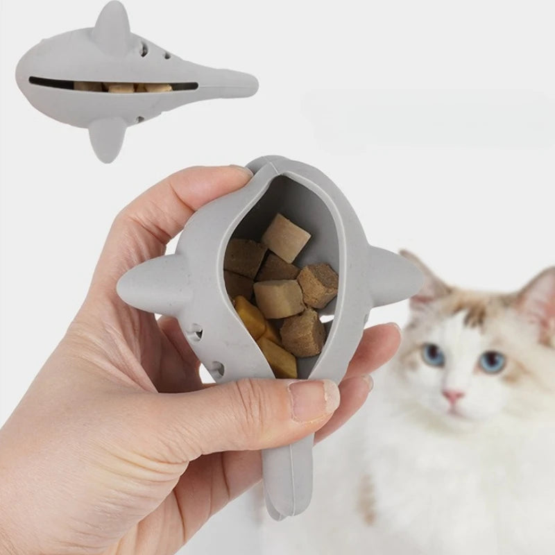 Cat Interactive Chew Toy Pet Food Leakage Simulated Fish Bite-resistant Kitten Toy Teeth Grinding Chewing Cat Toy Supplies