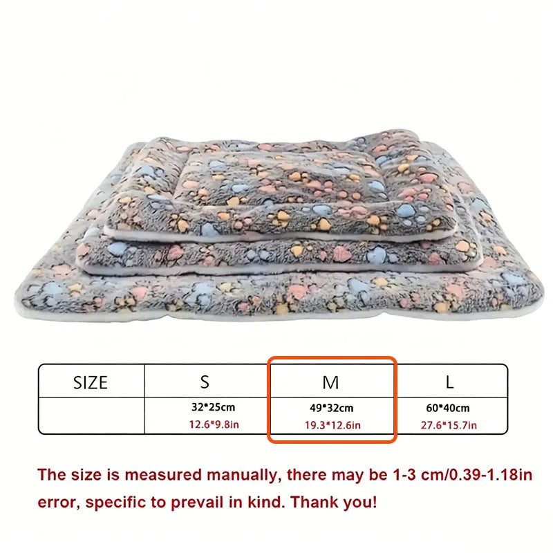 1pc Double-sided Pet Mat - Short Plush Pet Bed - Cat - Dog - Cute Pet Mat - Blanket - Warm Kitty Mat - Cat Sofa Bed