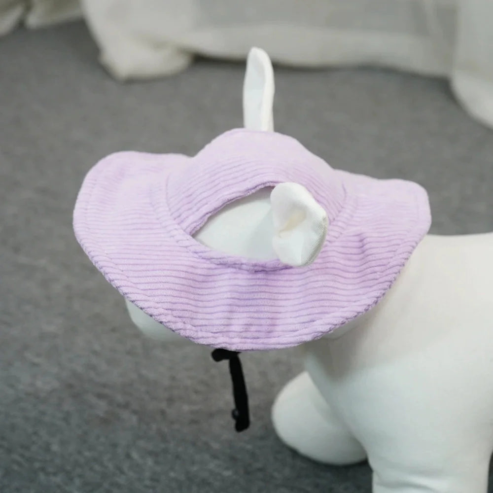 Adjustable Corduroy Dog Hat in Nine Colors, XS to XL