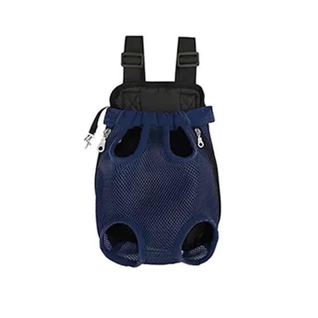 Breathable Pet Carrier Backpack with Tail Hole and Dual Zippers