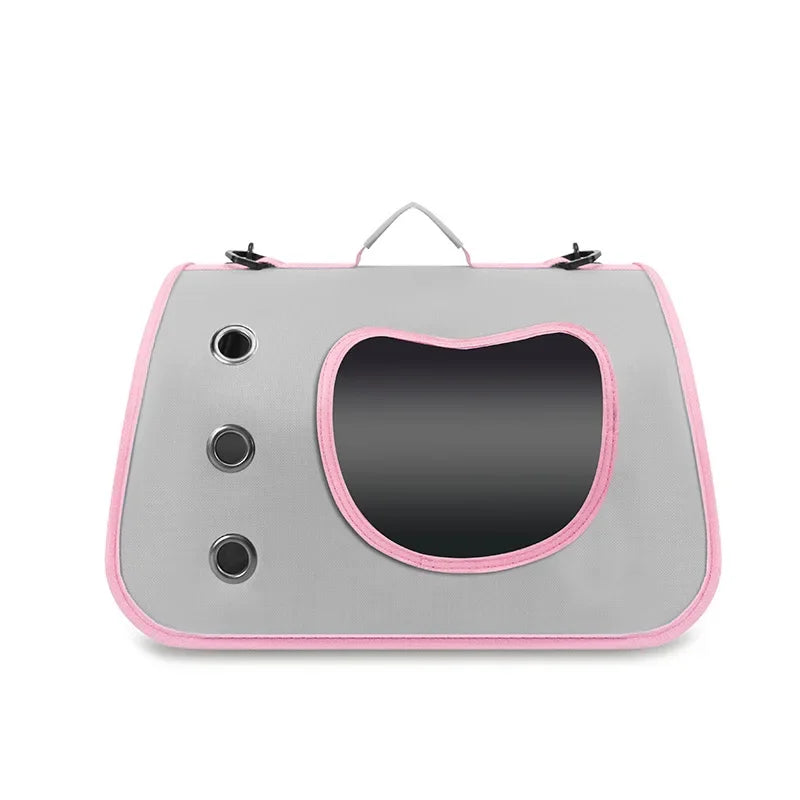 Foldable Pet Carrier Bag Breathable Portable Shoulder Travel Bag for Small Dogs Cats Kitten Outdoor Use