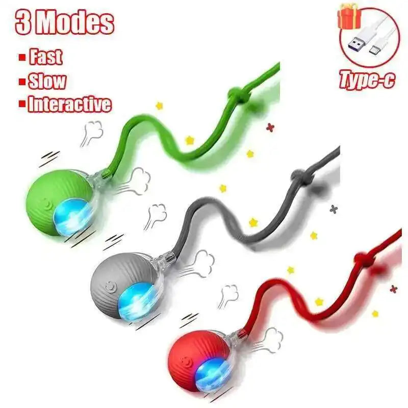 Rechargeable Rolling Dog Ball, Single, 2-Piece or 3-Piece Set