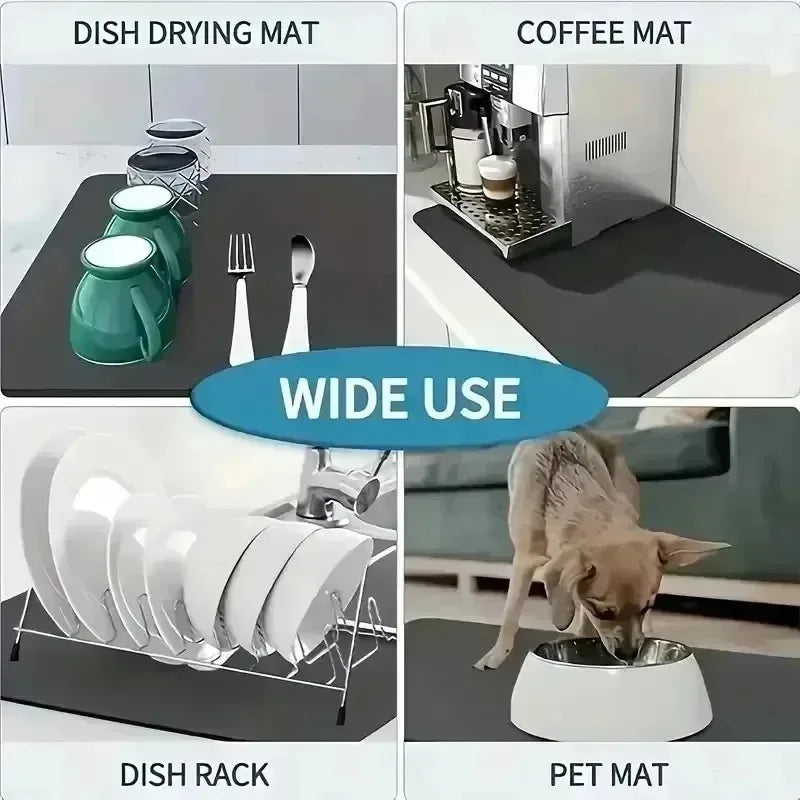 Pet Feeding Mat for Cats Dogs Dirt-Resistant Scratch-Proof Spill-Proof  Checkered Non-Slip Easy To Clean Food Water Bowl Mat