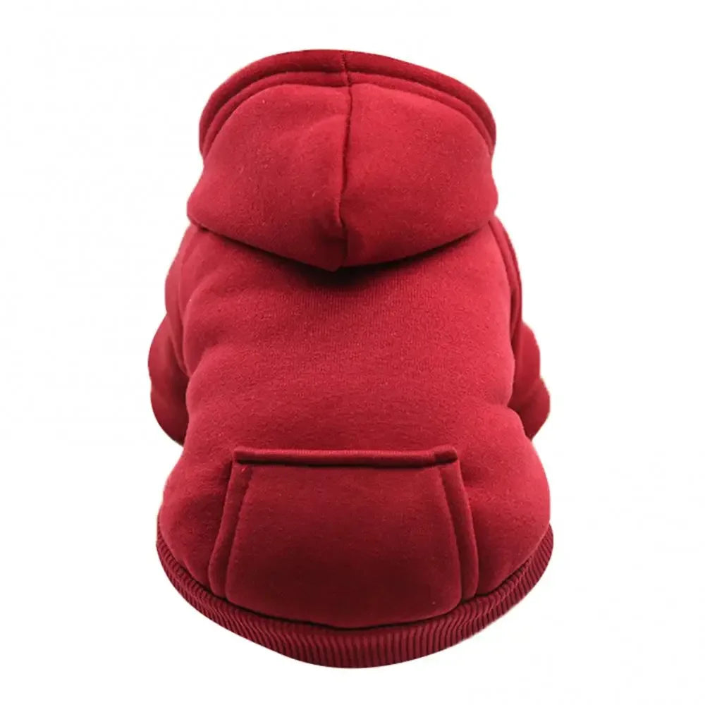 Cotton Hooded Dog Sweatshirt with Pocket