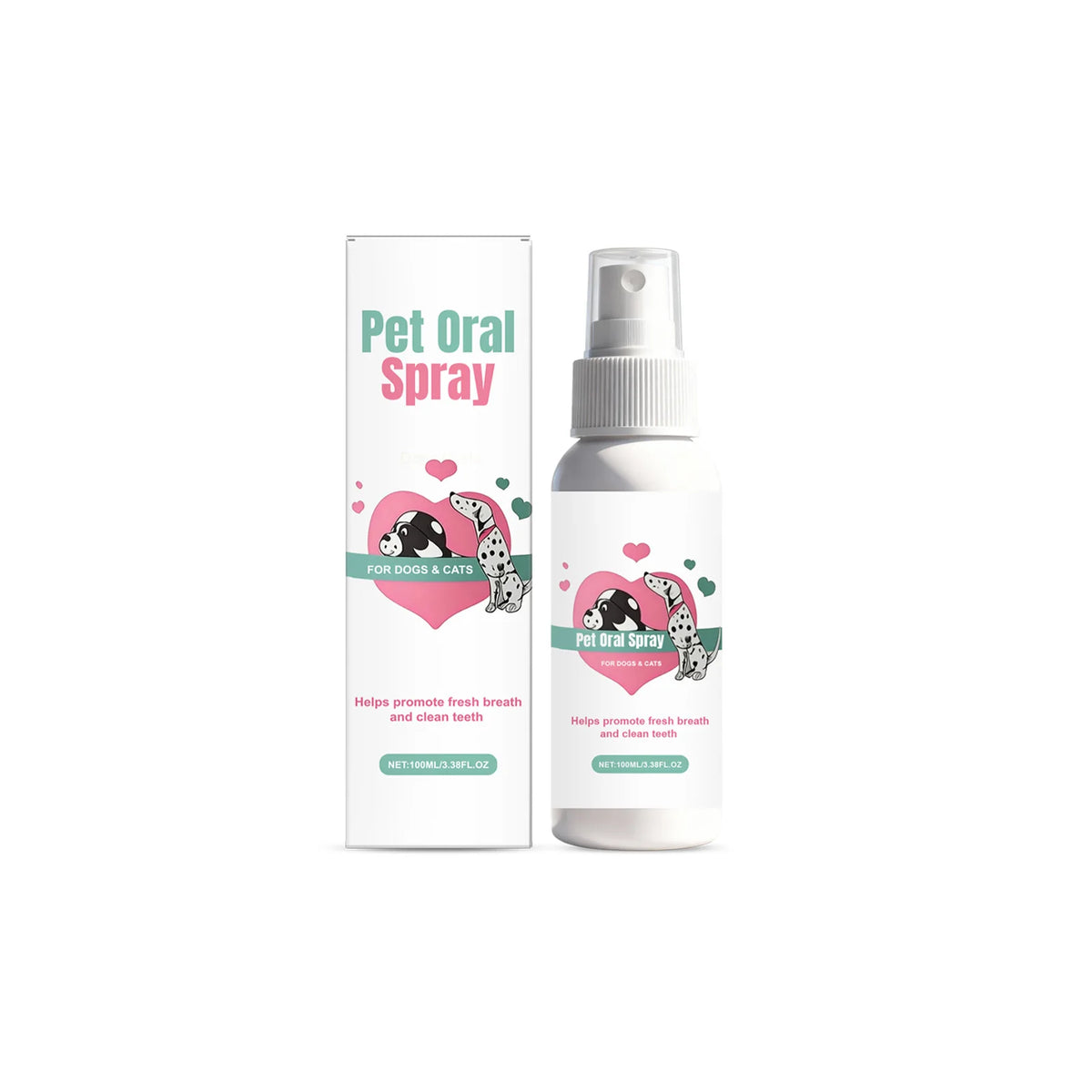 Pet Oral Spray - Fresh, Clean, Protective, Gentle, Effective and Plaque-Reducing for Cats and Dogs' Dental Hygiene