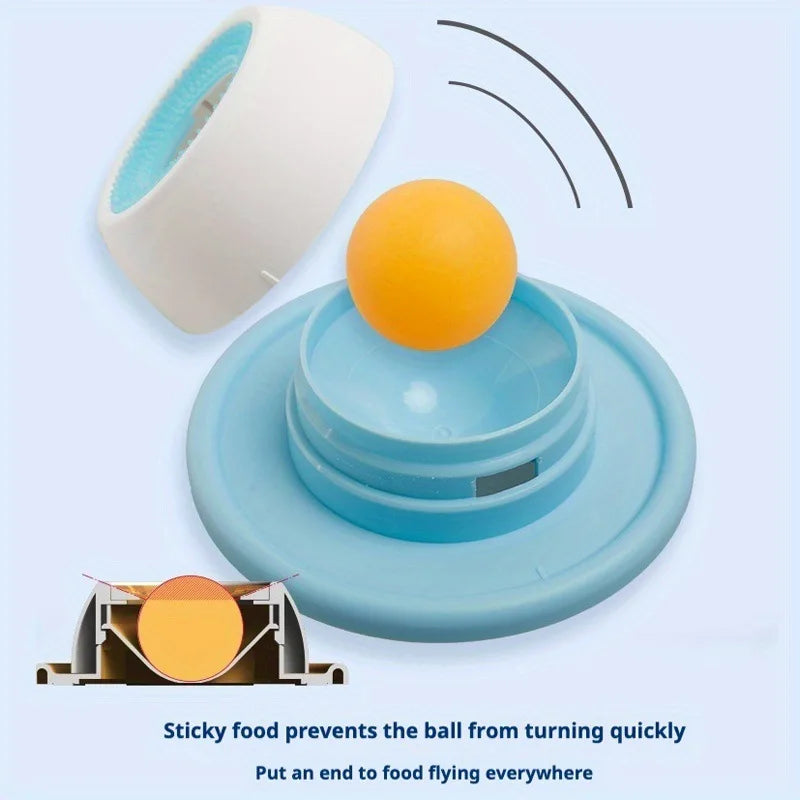 Pet Slow Feeder Licking Plate Anti Tip Design Bite Resistant Self Play Toy Stress Relief Accessories for Cats and Dogs
