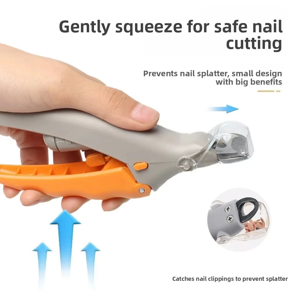 LED Light Dual-Sided Pet Nail Clippers for Cats And Dogs 5x Magnification Easy Nail Trimming Tool for Your Furry Friends