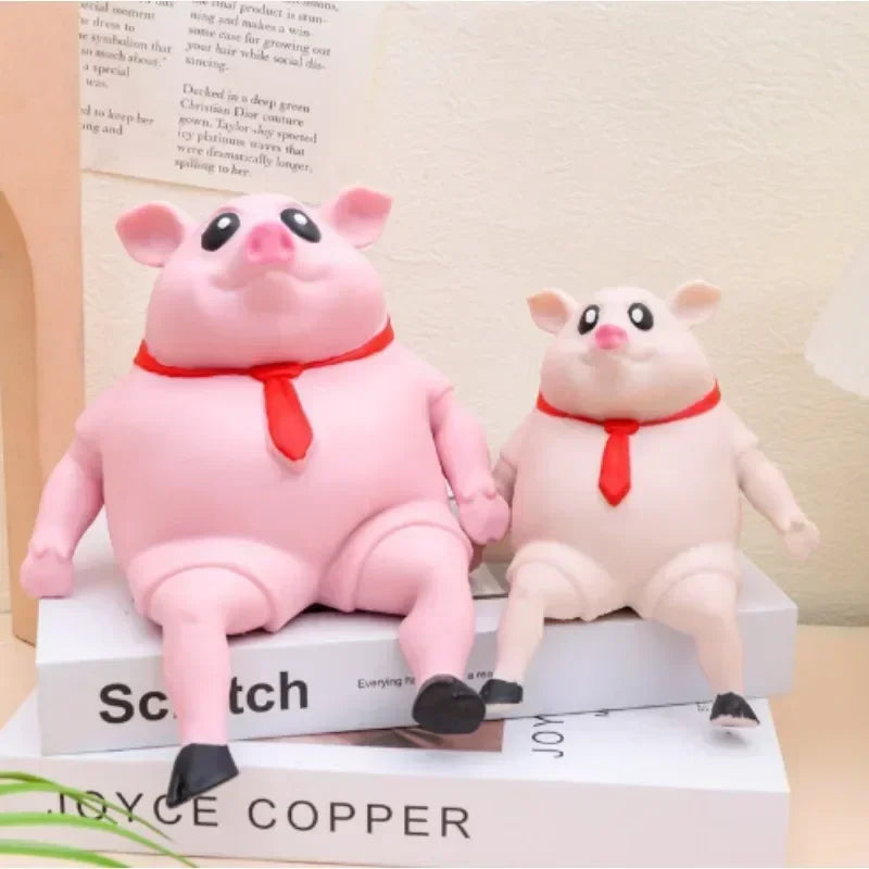 Pet Squeezing Pink Pig Stress Relief Toy Cute Squeezing Animal Little Pig Doll Stress Relief Toy  toy  artículos para mascotas