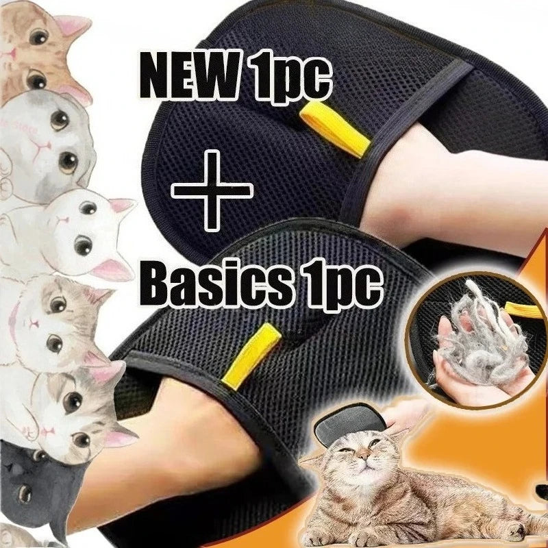 Pet Hair Cleaning And Collection Gloves Pet Double-sided Multi-functional Beauty Glove Tool Reduce The Pressure Of Pet Ownership
