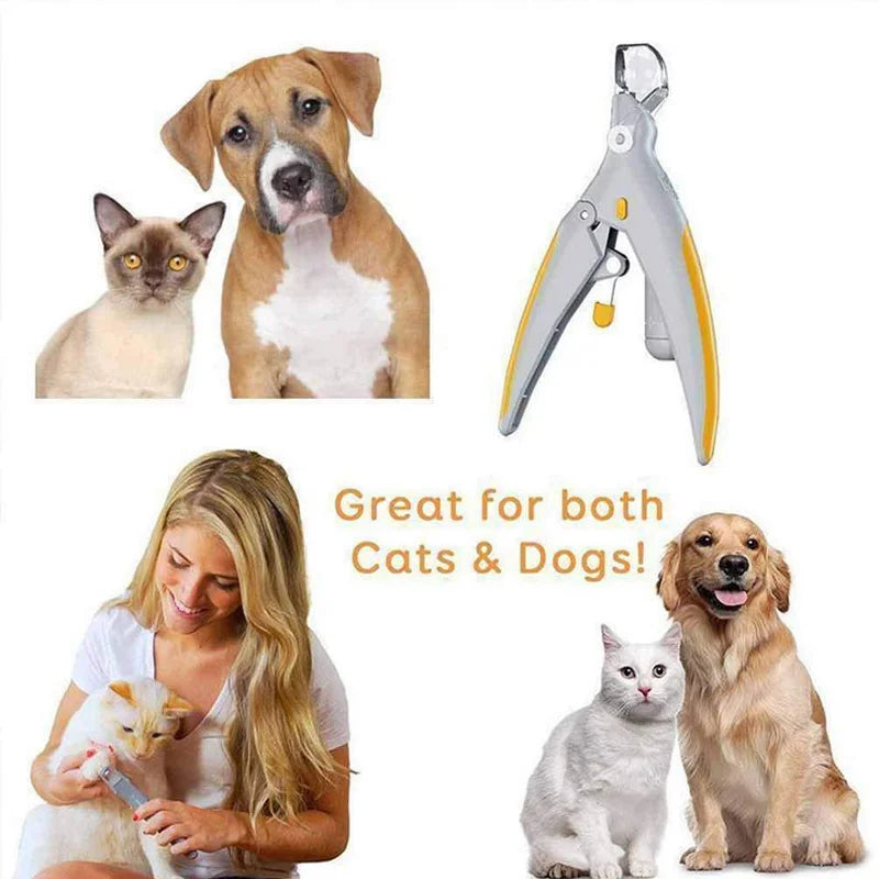 1 LED Pet Nail Clipper With Light For Cat Dog Claws Safety Scissors Grooming Beauty Care Tool For Pets Professional