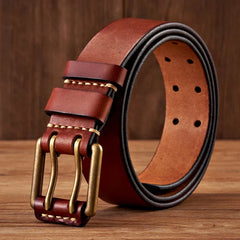 Cowhide Ranchman Belt