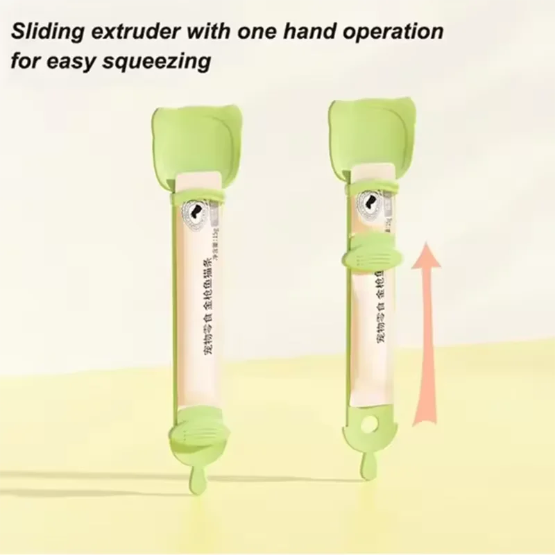 1/3PCS Cat Strip Feeder Spoon Long Handle Lickable Wet Food Feeder for Cats Pet Meat Mud Food Squeeze Dispense Spoon Pet Supplie