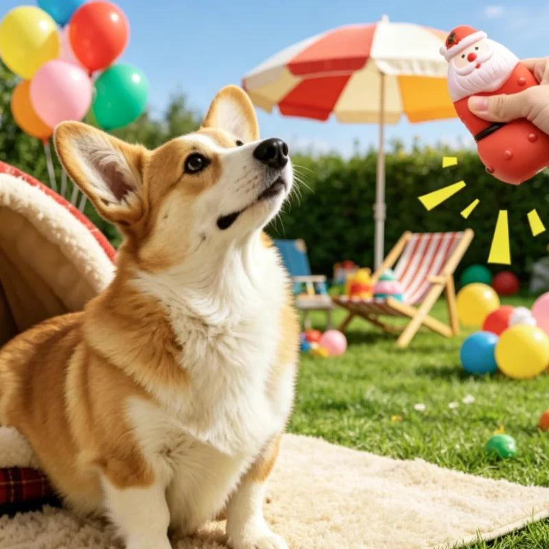 Christmas Latex Squeaky Toy for Dogs and Cats
