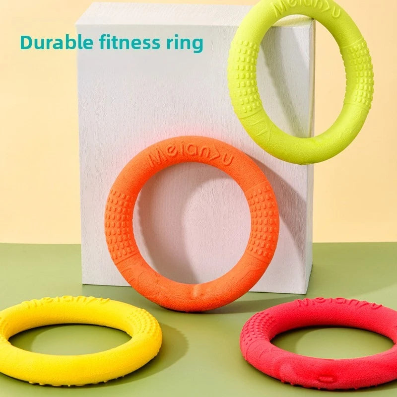 Bite-Resistant Soft Pull-Ring Frisbee Dog Training TPR Material Can Float Water Dog Training Interactive Pet Toys Pet Products