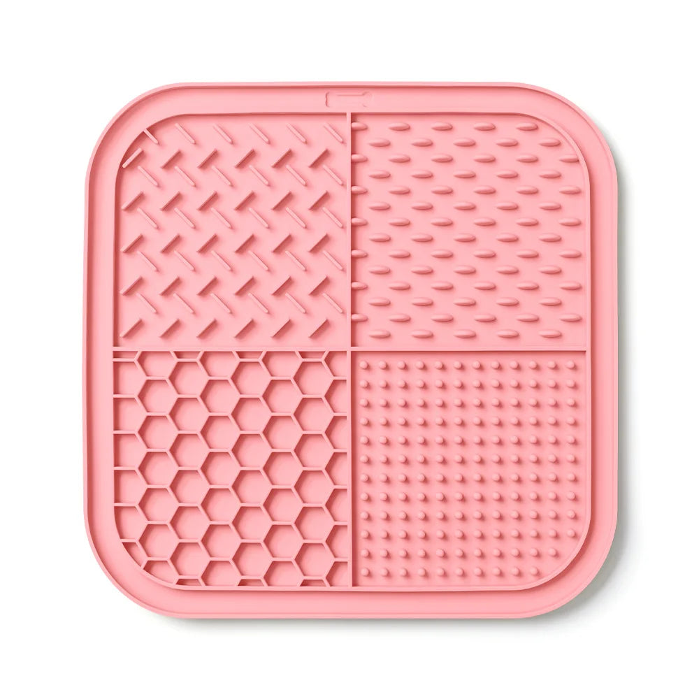 Rectangular Anti-Slip Lick Mat for Dog & Cat Bath Time