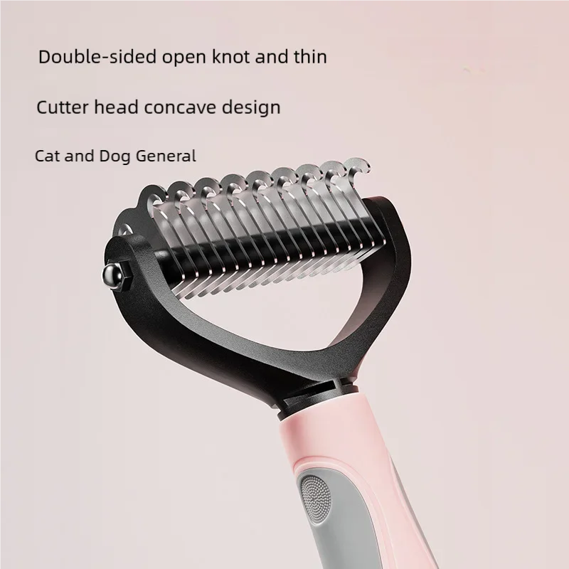 Double-Sided Deshedding Comb for Dogs, Small or Large