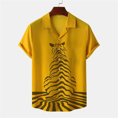 Tiger Print short-sleeved Shirt