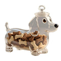 Dachshund Glass Treat Jar with Lid