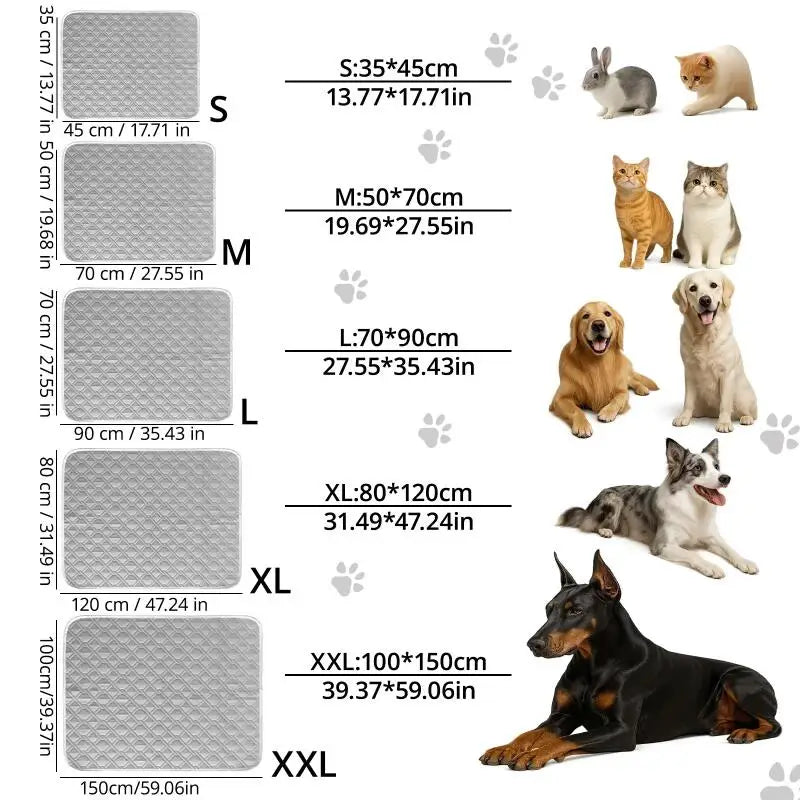 Pet Summer Cooling Mat Breathable Washable Anti Slip Large Dog Cool Pad Portable Sleeping Cushion For Puppy Cat Rest Accessory