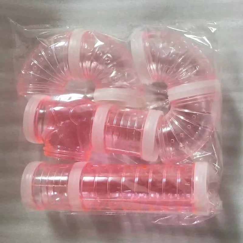 Hamster Plastic Tube DIY External Bathroom Maze Tunnel Small Pet Toy 5.5CM for Golden Hamsters