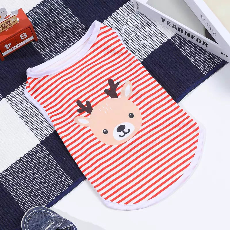 Cartoon Print Summer Shirt for Dogs