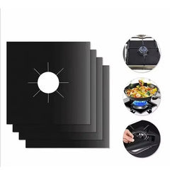 4/8Pcs Gas Stove Protector Cooker Lid Liner Cleaning Pad For Kitchen Cookware Accessories Pieces Reusable Boiler Hood Protectiv