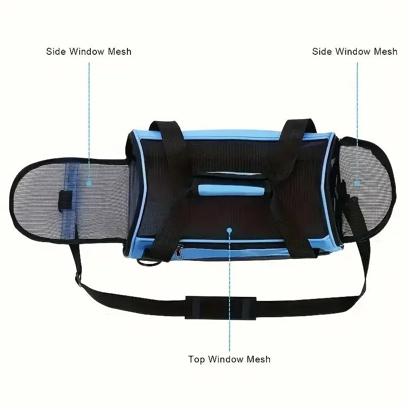 Cat Bags Portable Dog Carrier Bag Mesh Breathable Carrier Bags for Small Dogs Foldable Cats Handbag Travel Pet Bag Transport Bag