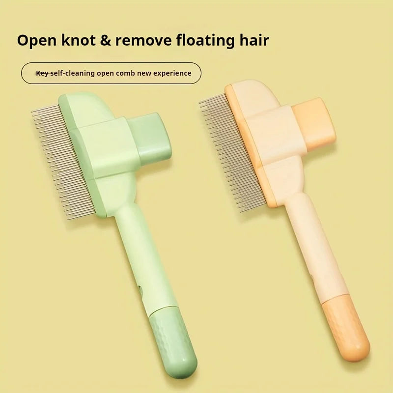 Wet or Dry Hair Remover Brush for Long-Haired Dogs & Cats