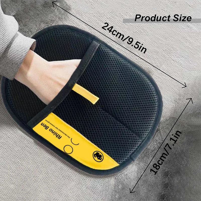 Pet Hair Remover Electrostatic Gloves, Pet Hair Removal Glove For Cats & Dogs