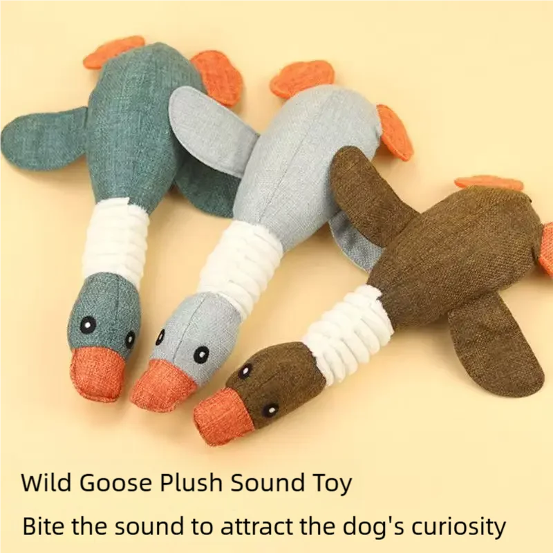 Squeaky Plush Bone for Puppies & Cats, Single or 3-Pack
