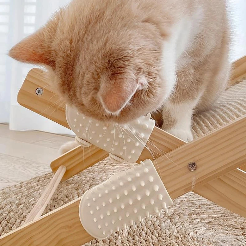 Pet Cat Hair Removal Massage Comb Corner Scrape Beauty Scratching Rubbing Brush Kitten Grooming Cleaning Comb