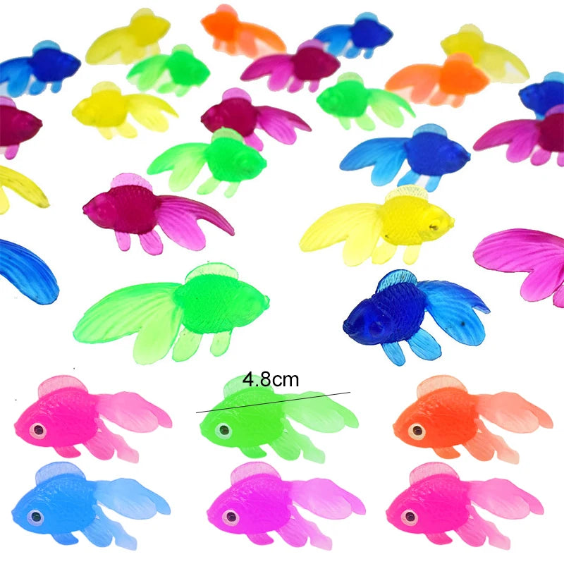 Artificial Goldfish Aquarium Decorations, 5 to 40 Pack