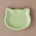1/4pcs Cute Cat Shape Cat Bowl Plastic Anti-Fall Flip Cat Food Bowl Non-slip Pet Food Dish Pet Feeding