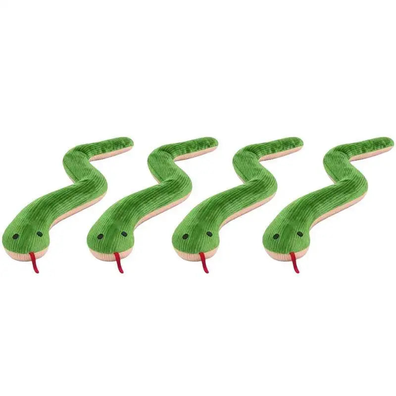 Cat Dog Toy Cute Snake Interactive Kitten Chew Toys Pet Cat Plush Toy Bite-resistant Teeth Cleaning Cat Sound Toy Pet Supplies