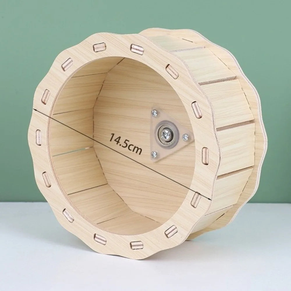 New Wooden Hamster Villa Easy to Install Durable Seesaw Swing Chewable Cage Accessories Hamster Climb Toy Pet Supplies