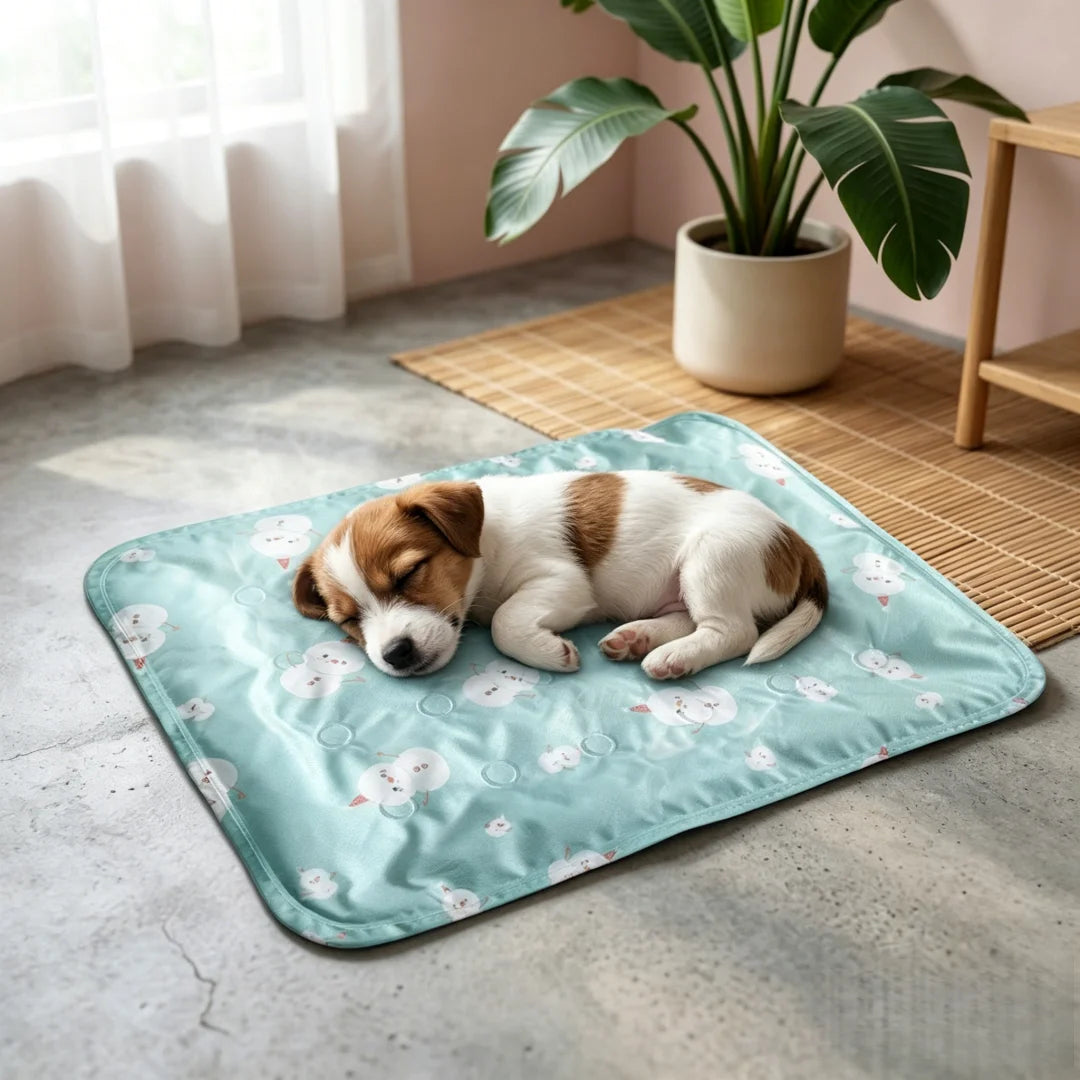 Pet Summer Cooling Mat, Self-Watering Ice Gel Cooling Pad for Pets, Portable and Durable Pet Ice Mat, Suitable for Small and Large Dogs