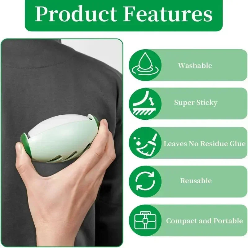 Reusable Washable Portable Clothes Cleaning Roller  for Traveling Pet Hair Remover Dust Removal Eliminator Brush Hair Sticky
