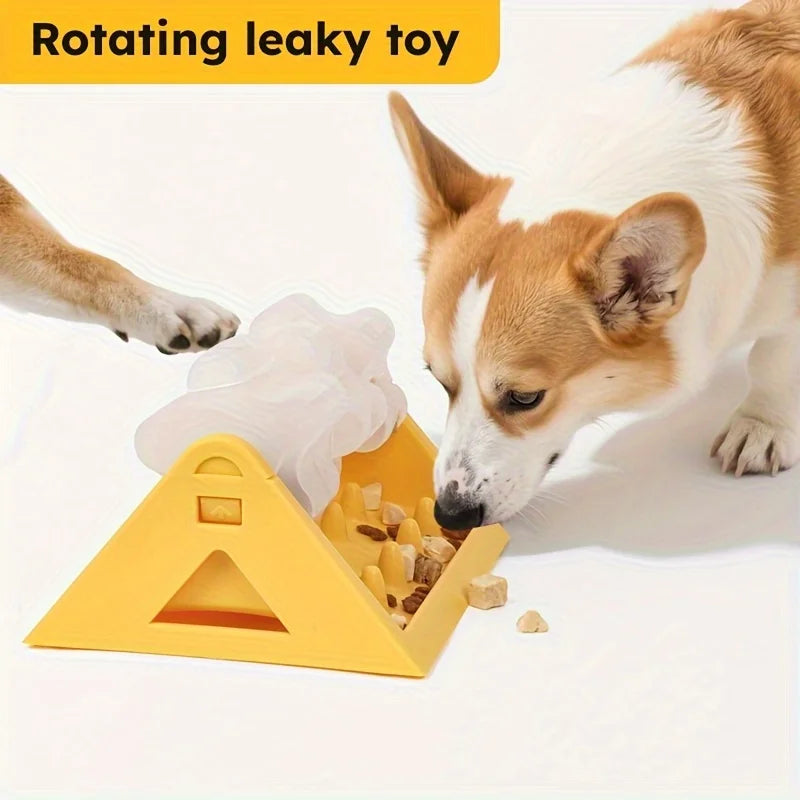 Interactive Dog Toys Food Dispenser Toy - Puzzle Feeder with Leak-Proof Design Slow-Feeding Design Durable PP Material for Dogs