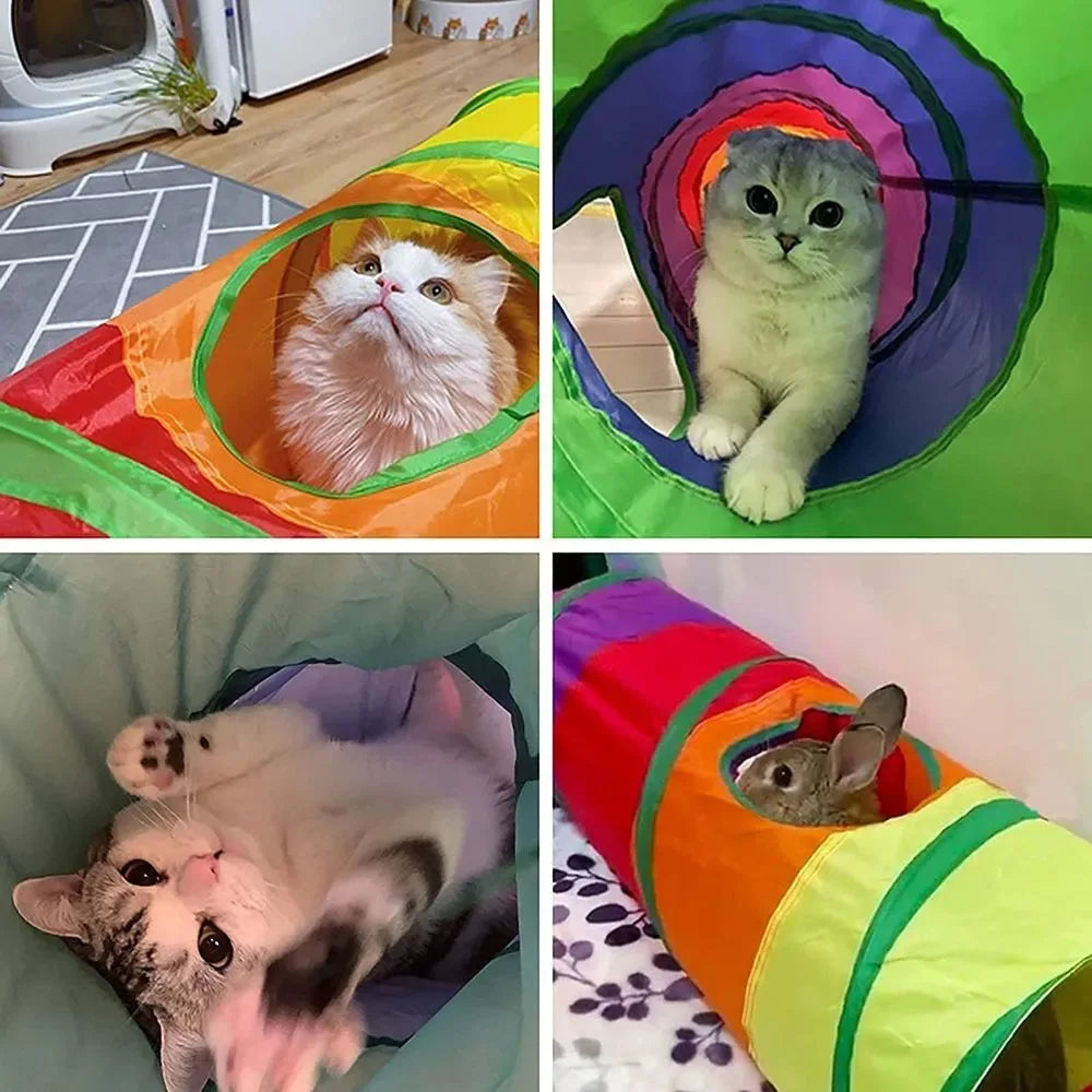 Sisal Cat Tunnel Tube with Peek Hole, 16 Styles