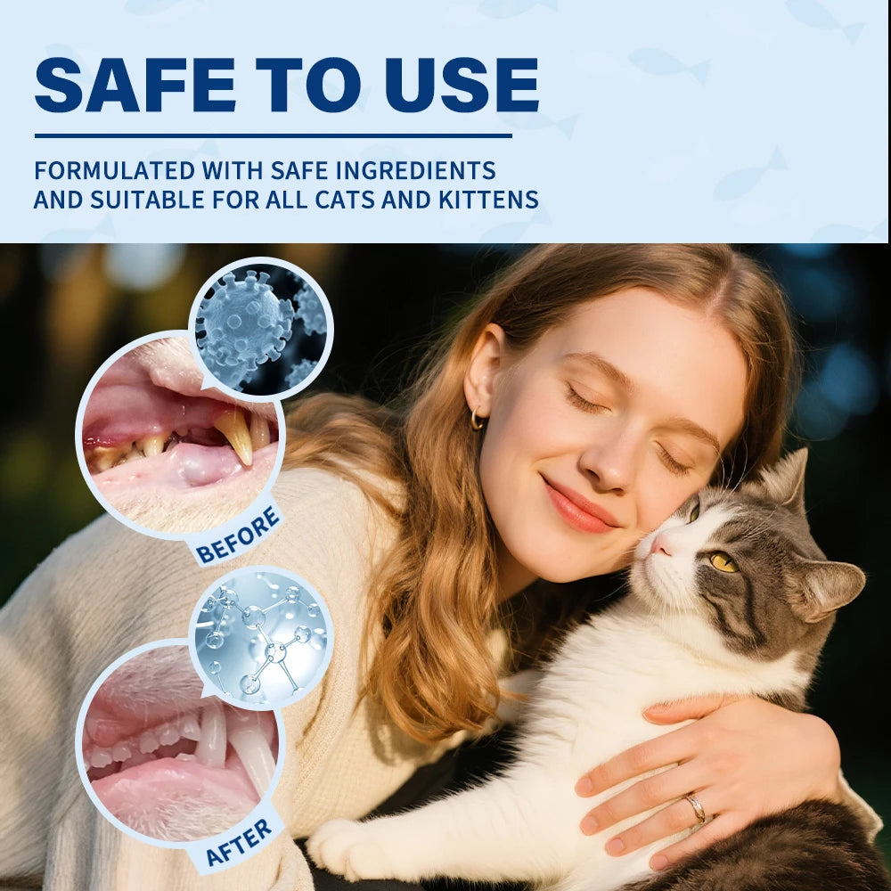 30g Pet Toothpaste with Toothbrush & Finger Brush Tartar Remover Plaque Control, Fresh Breath Dental Care Kit for Dogs & Cats