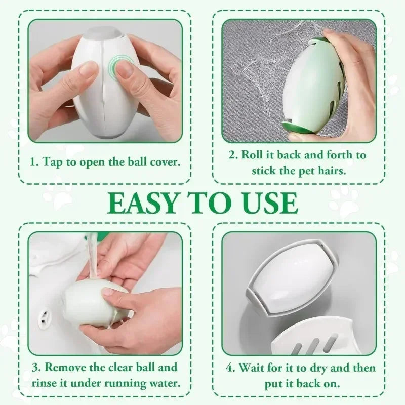 Reusable Washable Portable Clothes Cleaning Roller  for Traveling Pet Hair Remover Dust Removal Eliminator Brush Hair Sticky