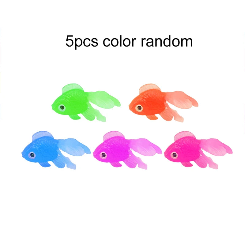Artificial Goldfish Aquarium Decorations, 5 to 40 Pack